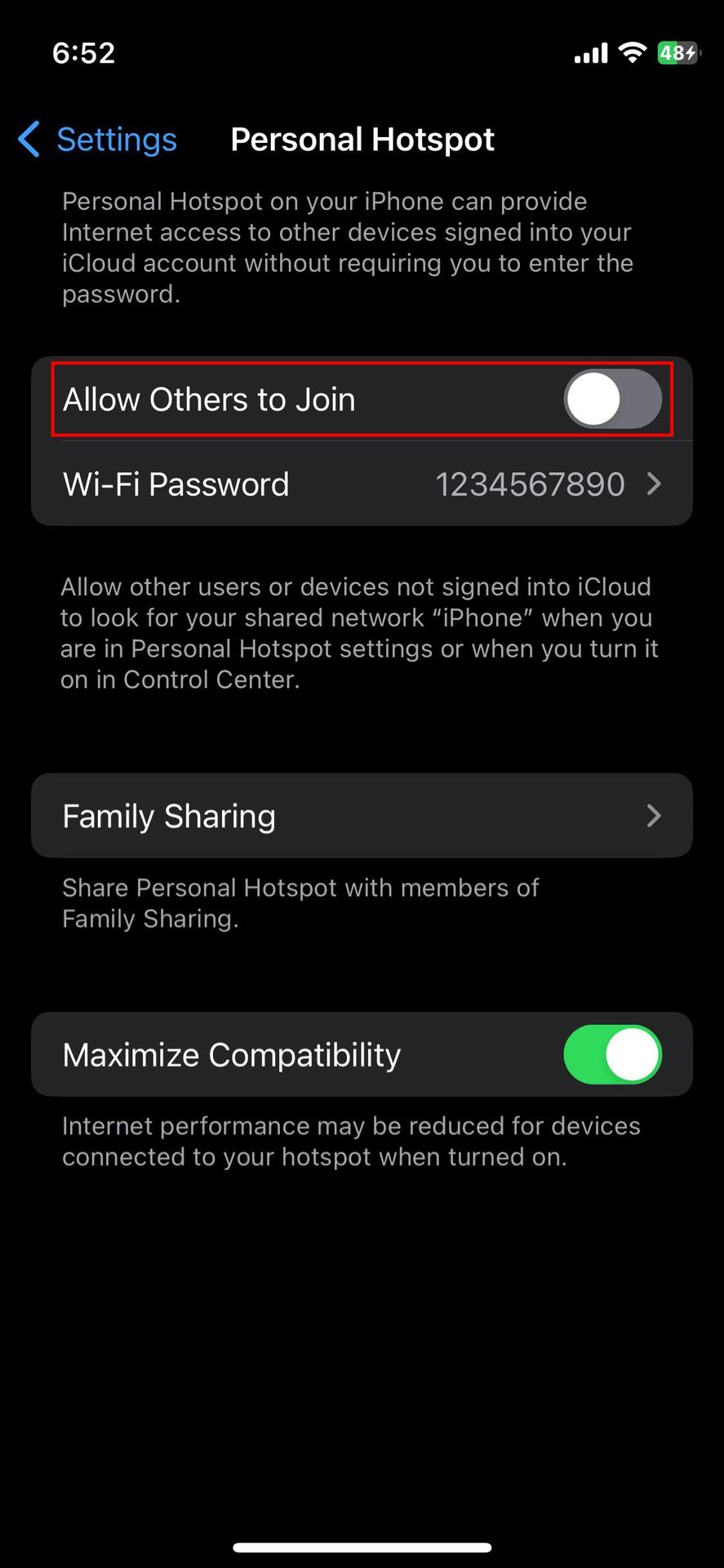 Como ativar o ponto de acesso no iPhone (2)