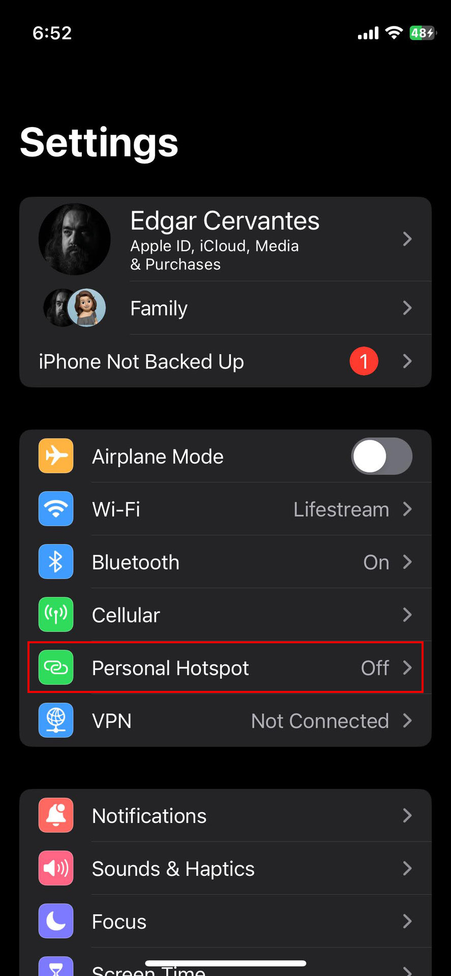 Como ativar o ponto de acesso no iPhone (1)