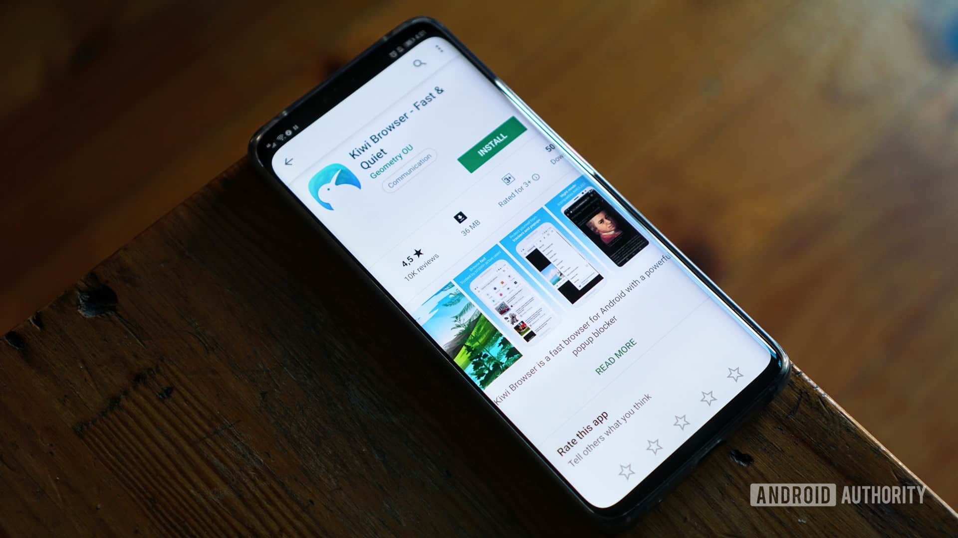 navegador kiwi google play store Navegador Kiwi na Play Store.
