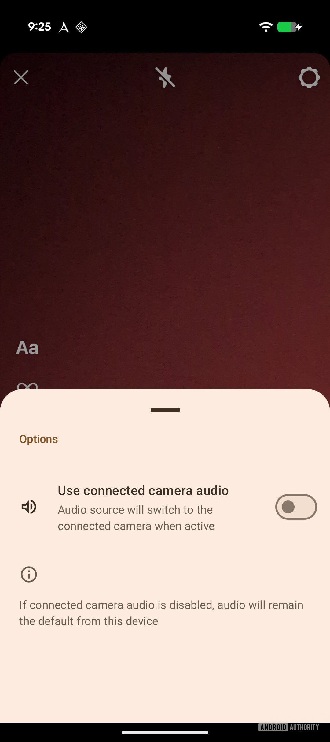 Fonte de áudio de câmeras conectadas a Pixel AssembleDebug 2