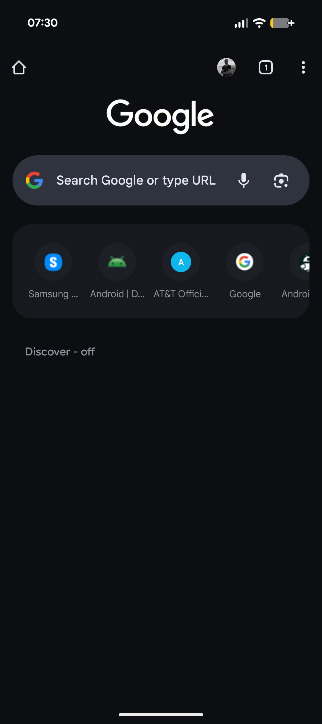 Captura de tela Chrome