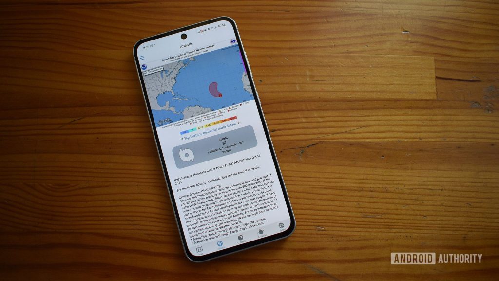 Este é o melhor aplicativo de clima tropical e furacões para Android