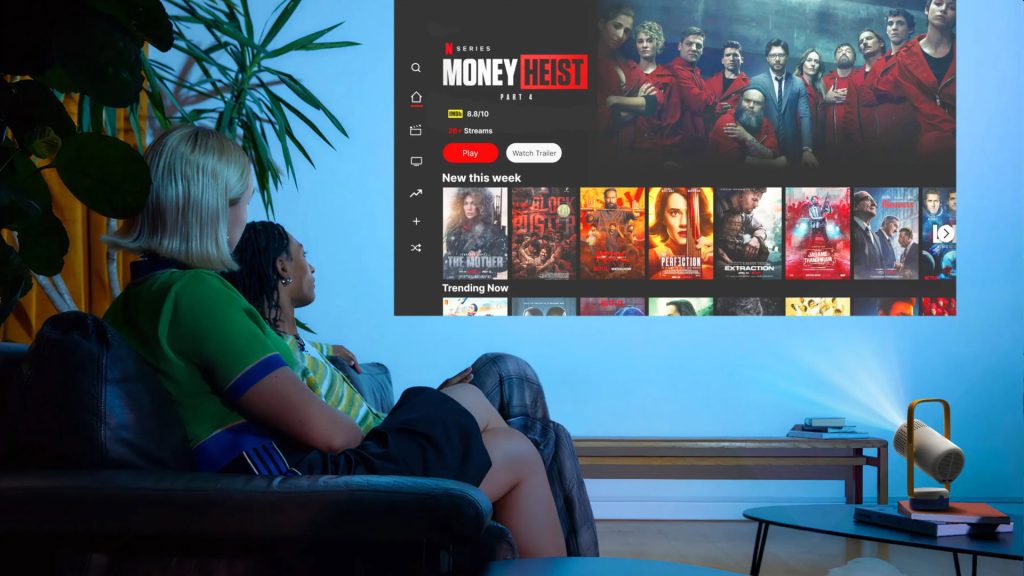 Este projetor pretende ser o seu cinema e centro social