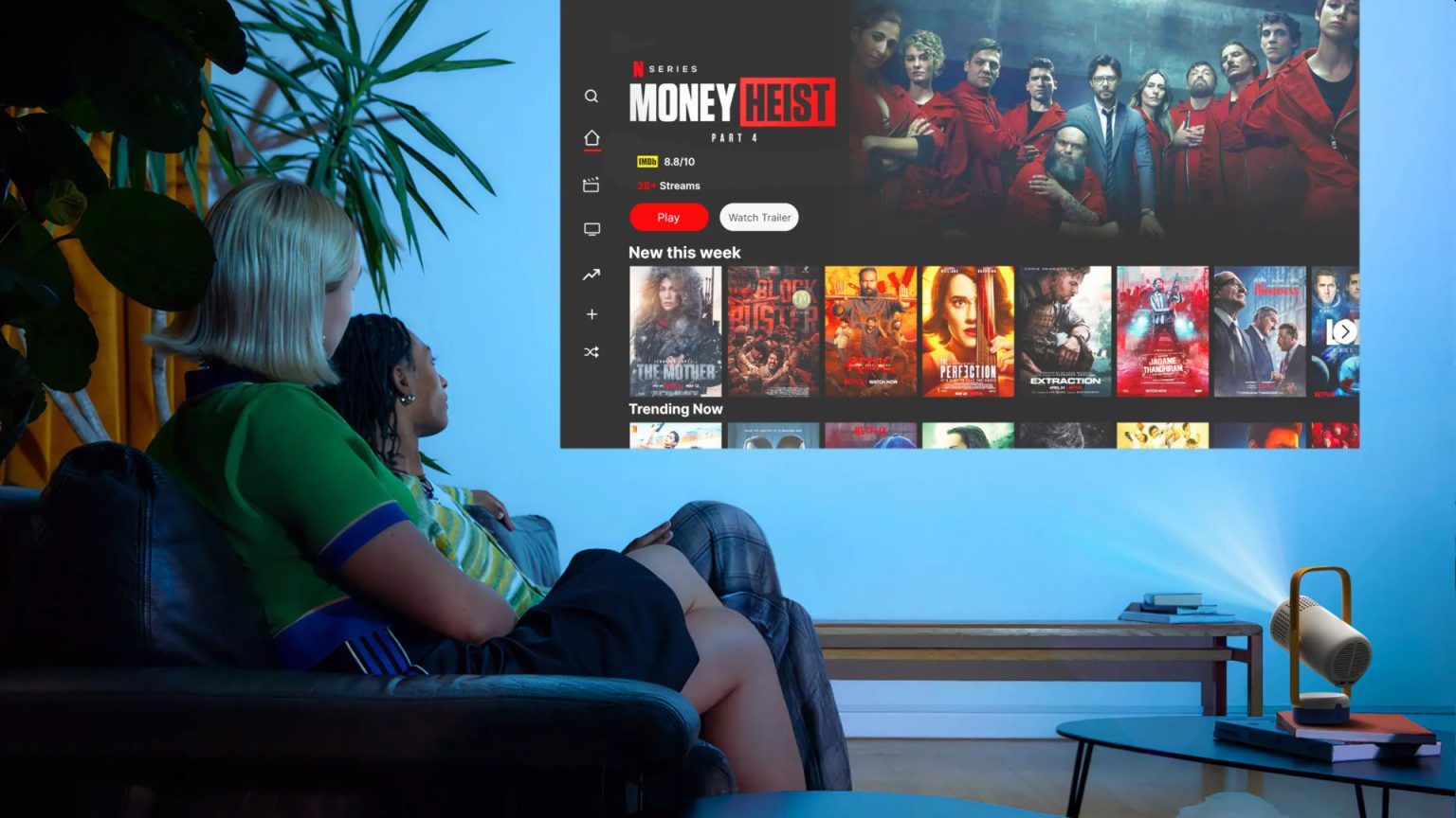 Este projetor pretende ser o seu cinema e centro social