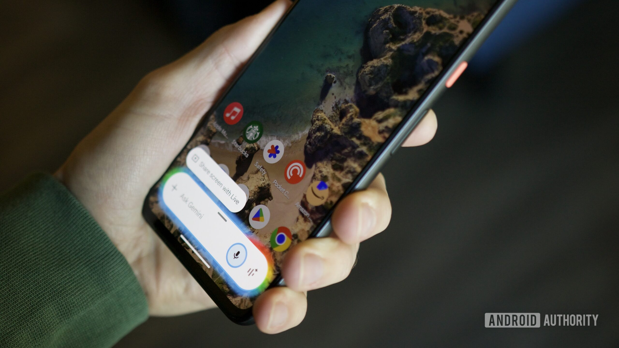 google pixel 4 borda ativa herói gêmeo 1 Pop-up Gemini no Google Pixel 4.