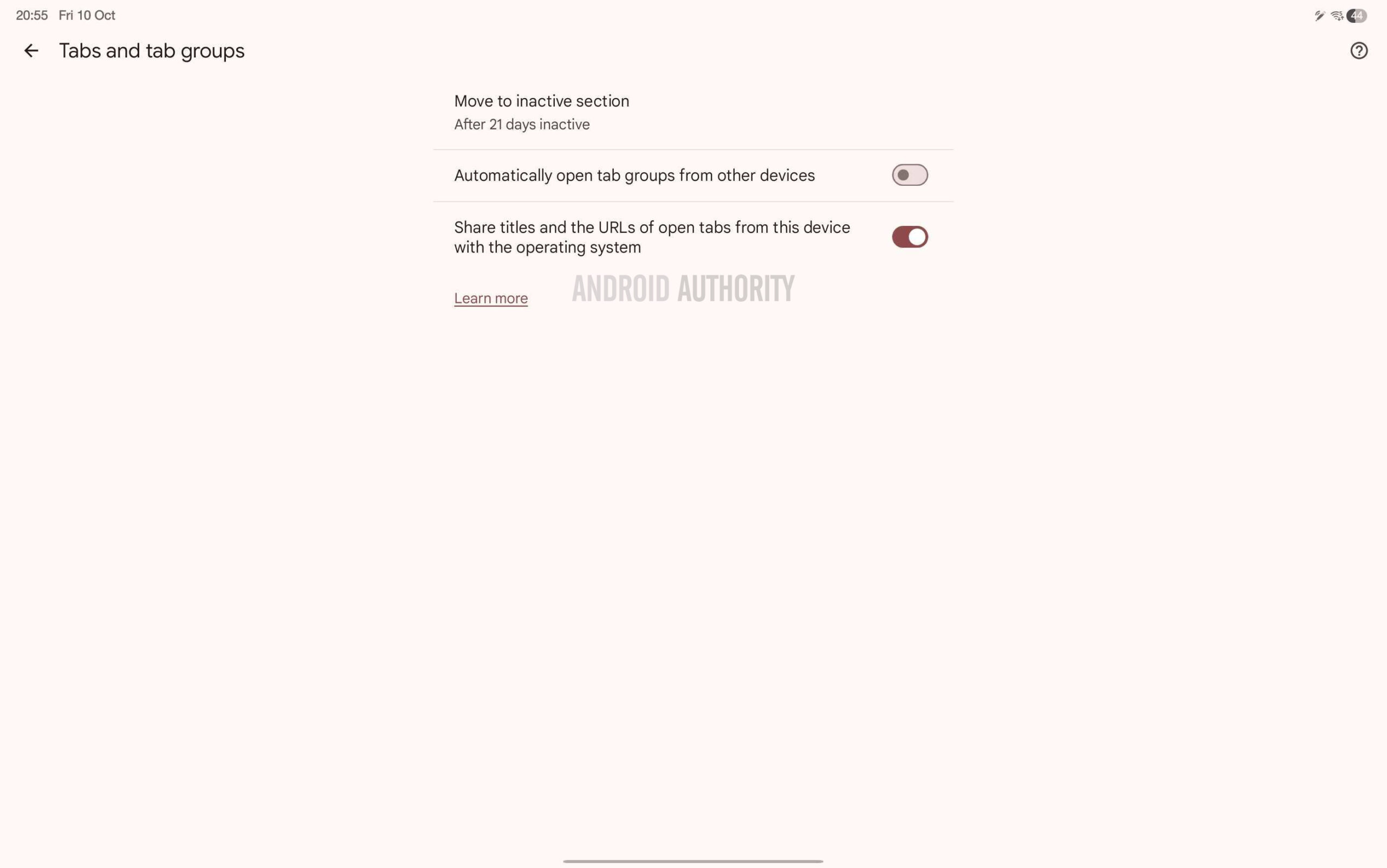 Compartilhe títulos e URLs de guias abertas neste dispositivo com a configuração do sistema operacional no Chrome Compartilhe títulos e URLs de guias abertas neste dispositivo com a configuração do sistema operacional no Chrome