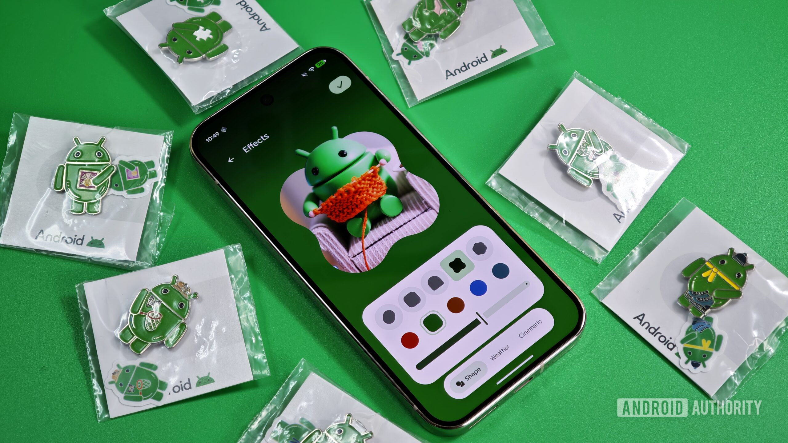 Foto da personalização da tela de bloqueio do Android no telefone Pixel