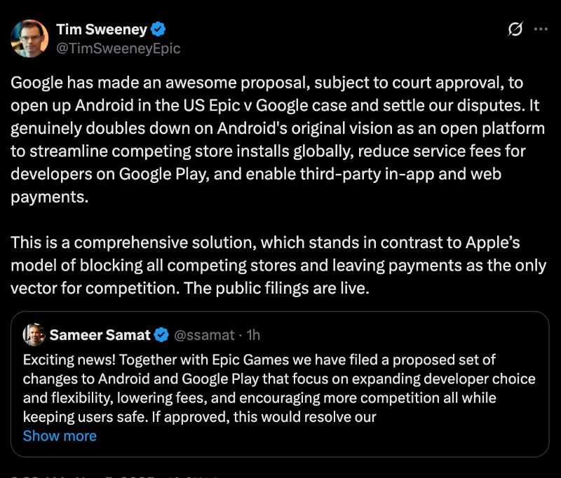 Acordo épico do Google Acordo épico do Google