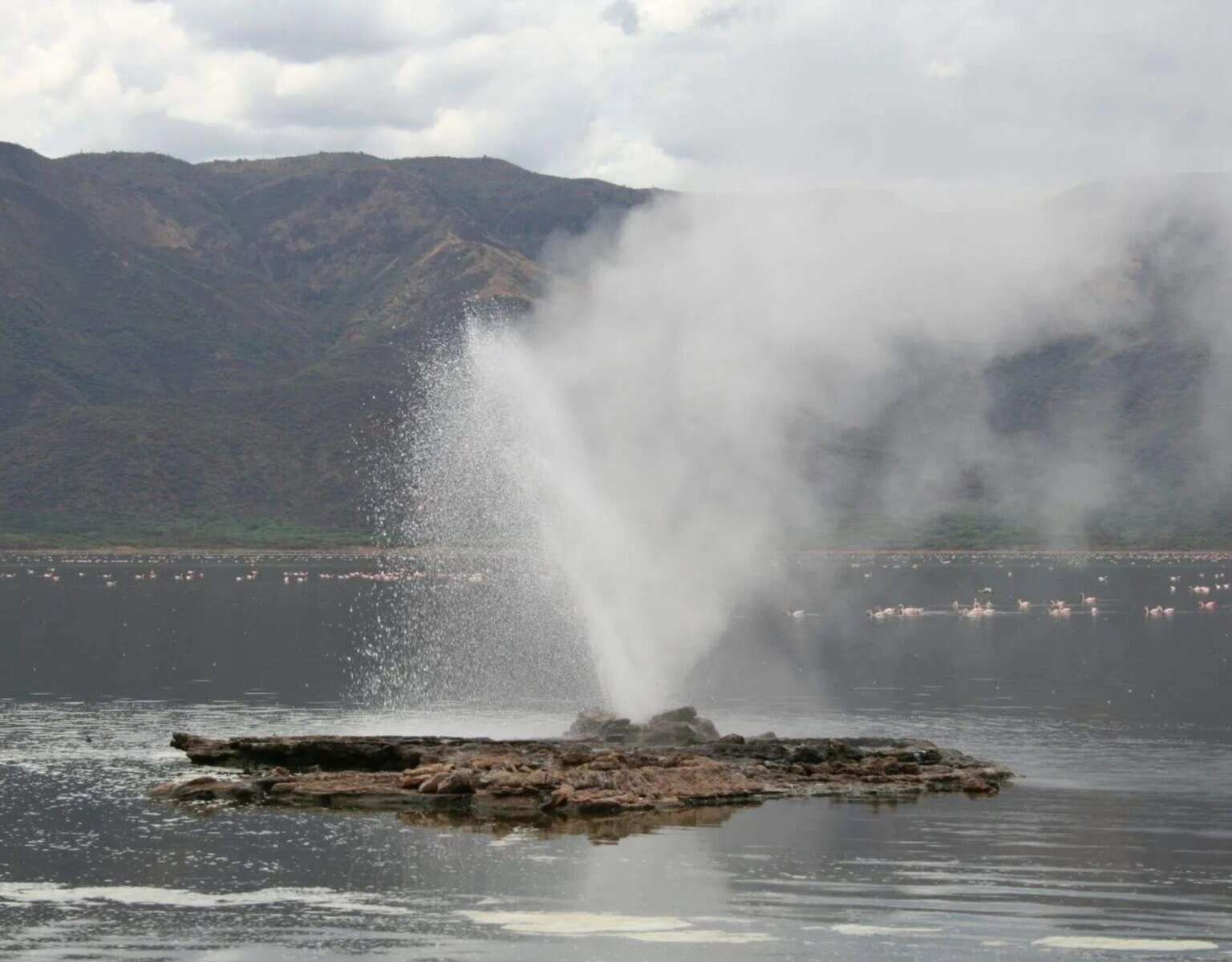 lago bogoria - Como conhecer as fontes termais e flamingos do lago Bogoria Lago Bogoria no Quênia