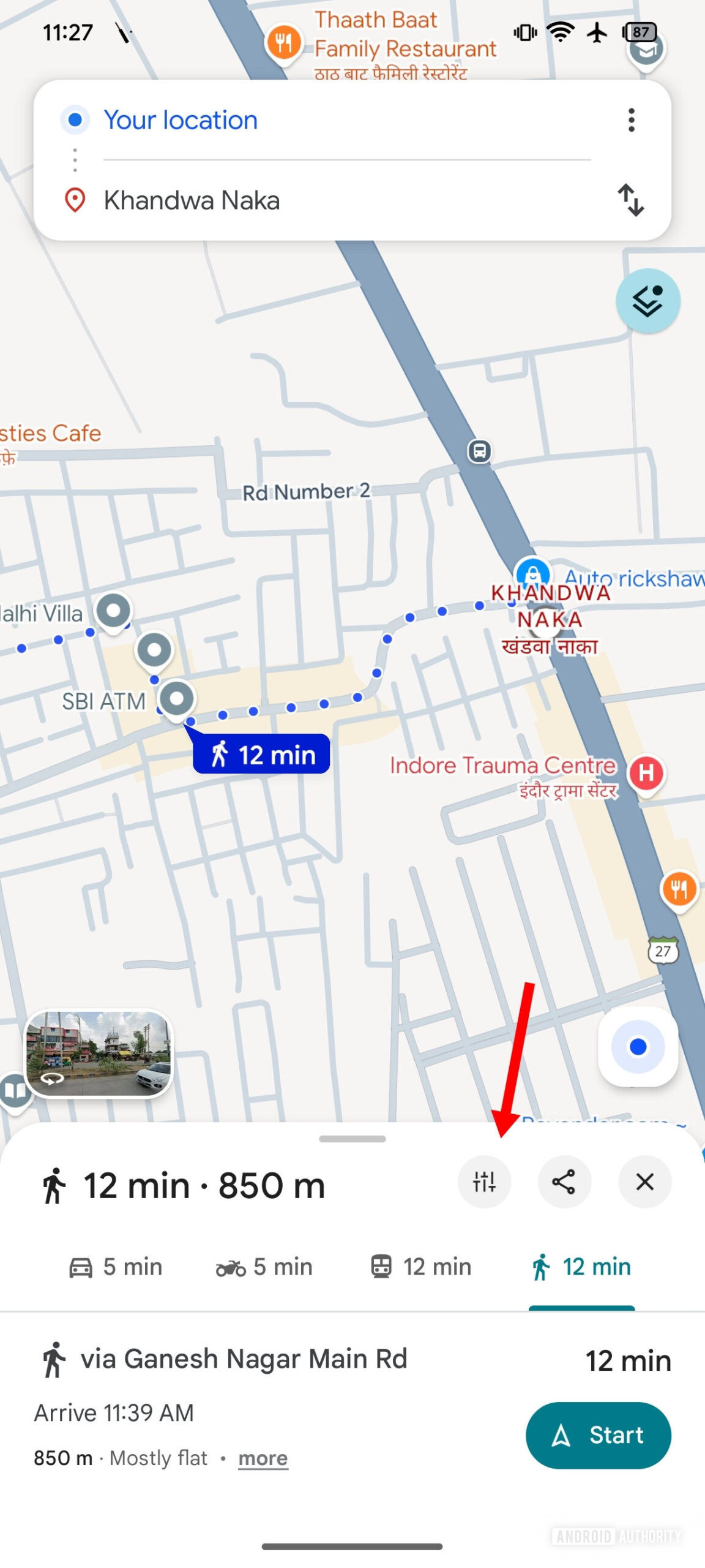 O Google Maps prefere alternar sombra AssembleDebug 1