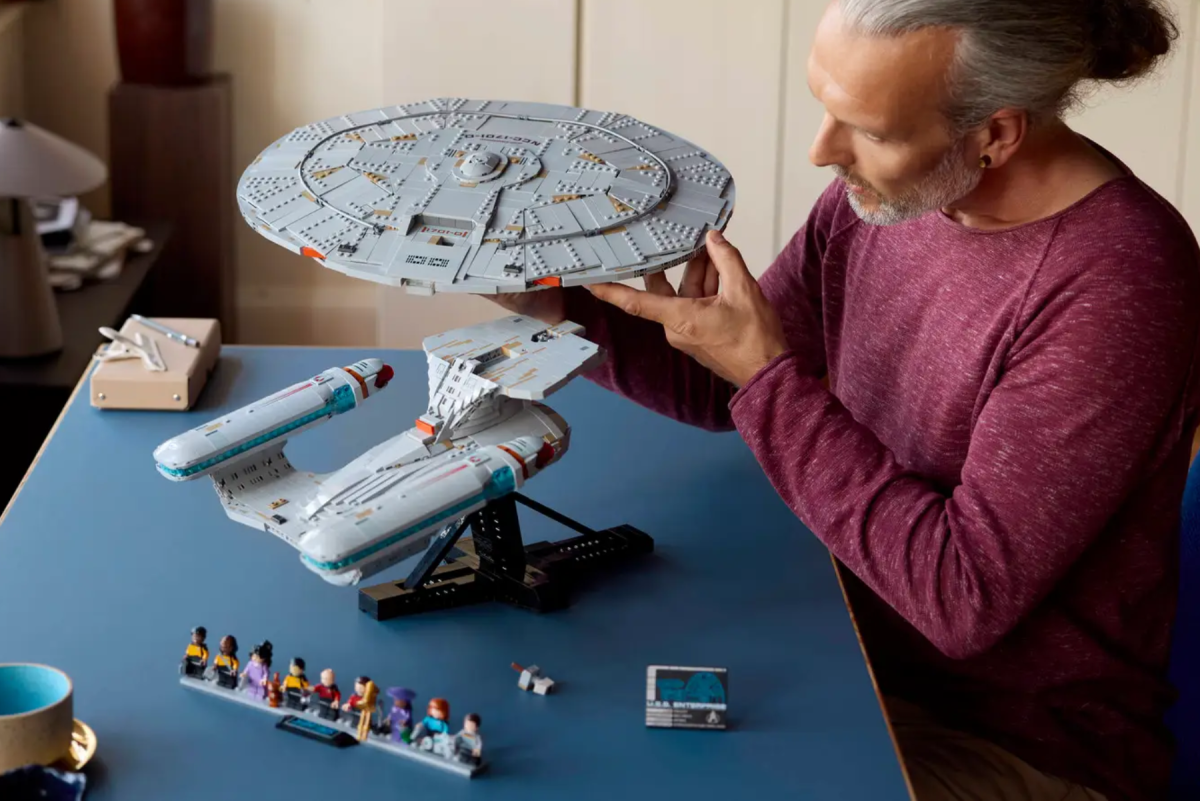 Seção de disco Lego Star Trek Enterprise D