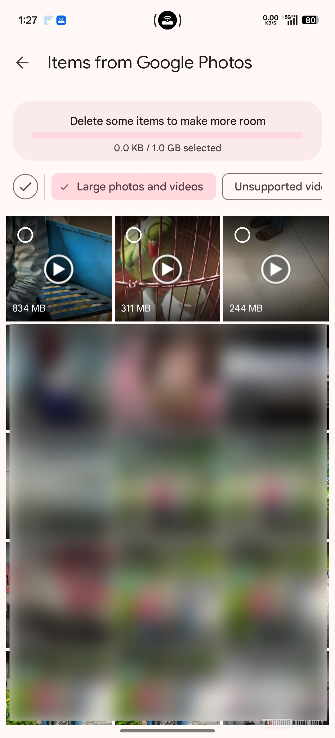 Página do Gerenciador de armazenamento do Google One Google Fotos Novo
