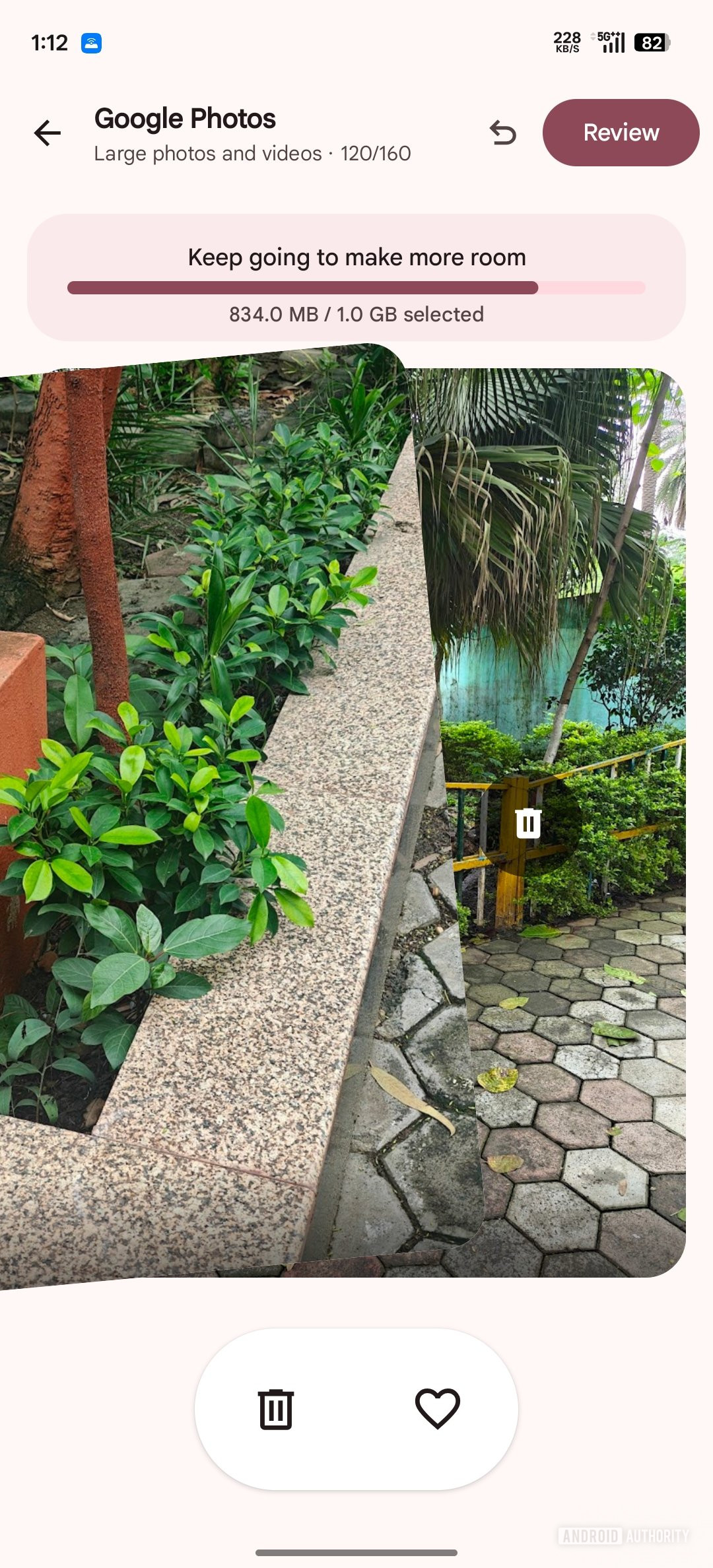 IU estilo Tinder do Google One Storage Manager para limpeza (2)