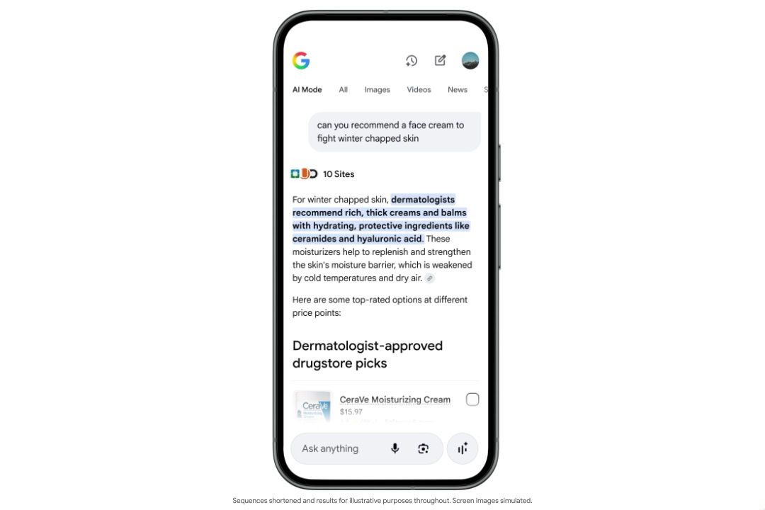 O modo AI da Pesquisa Google oferece experiências de compra aprimoradas (2) O modo AI da Pesquisa Google oferece experiências de compra aprimoradas (2)