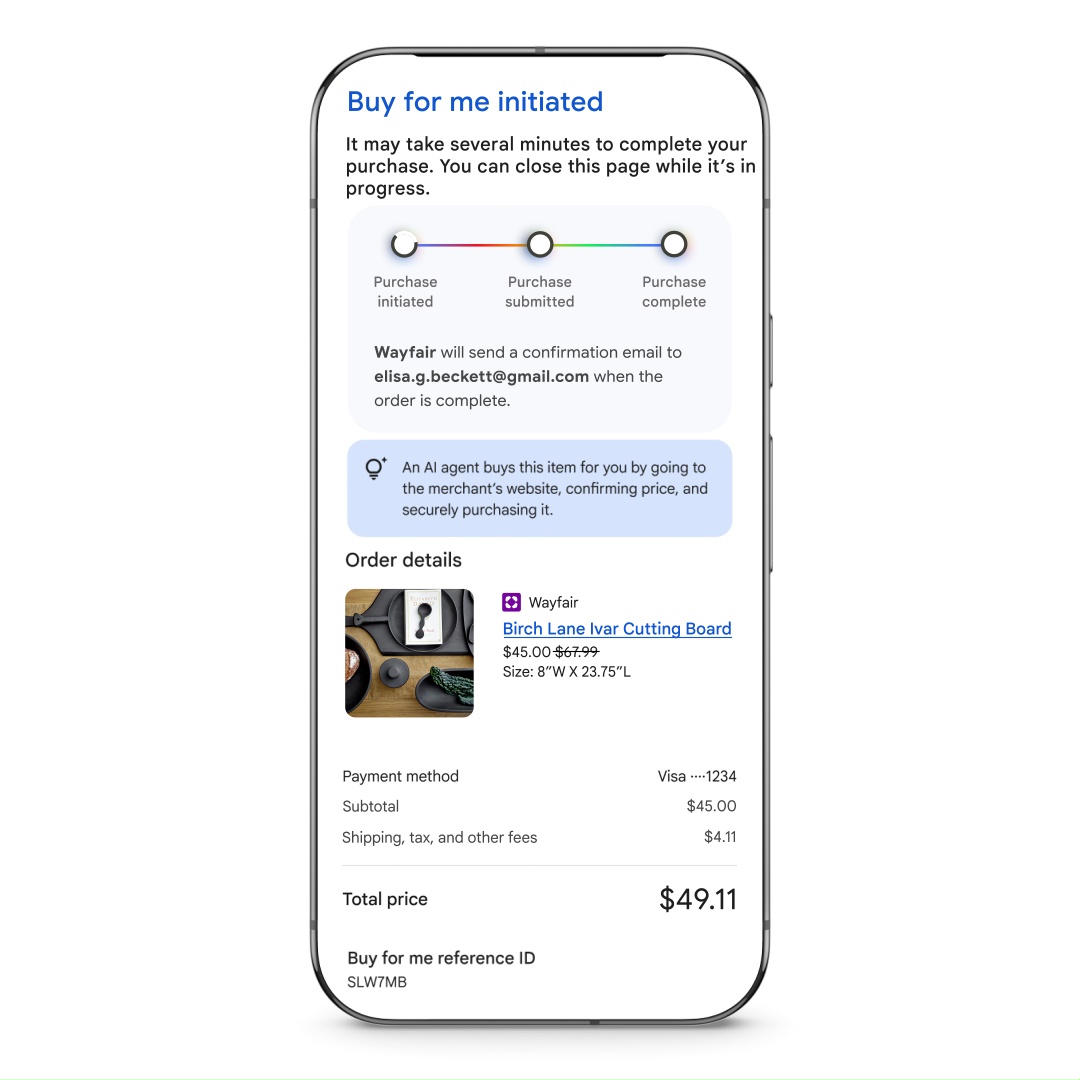 O Google Agentic AI pode comprar itens para você após o rastreamento do preço (1) O Google Agentic AI pode comprar itens para você após o rastreamento do preço (1)
