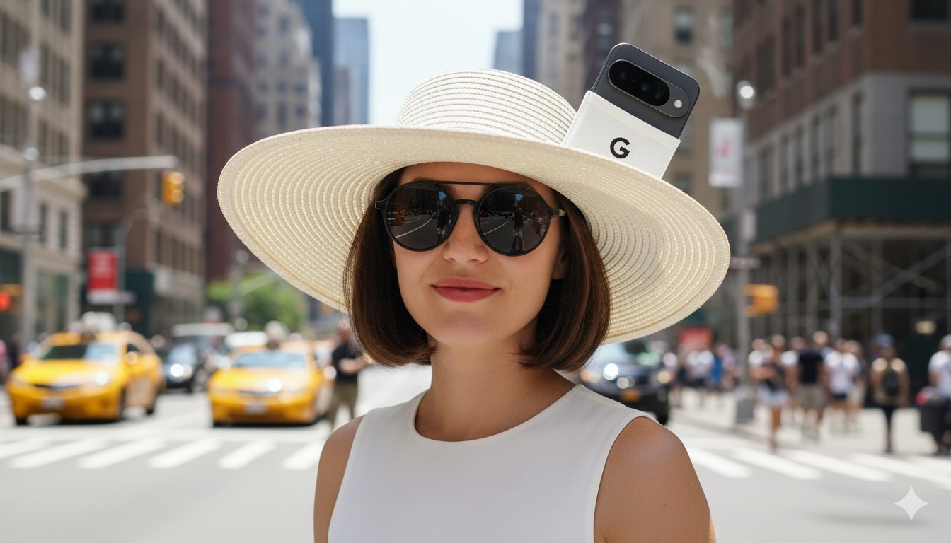 chapéu pixel do projeto meia iphone gemini