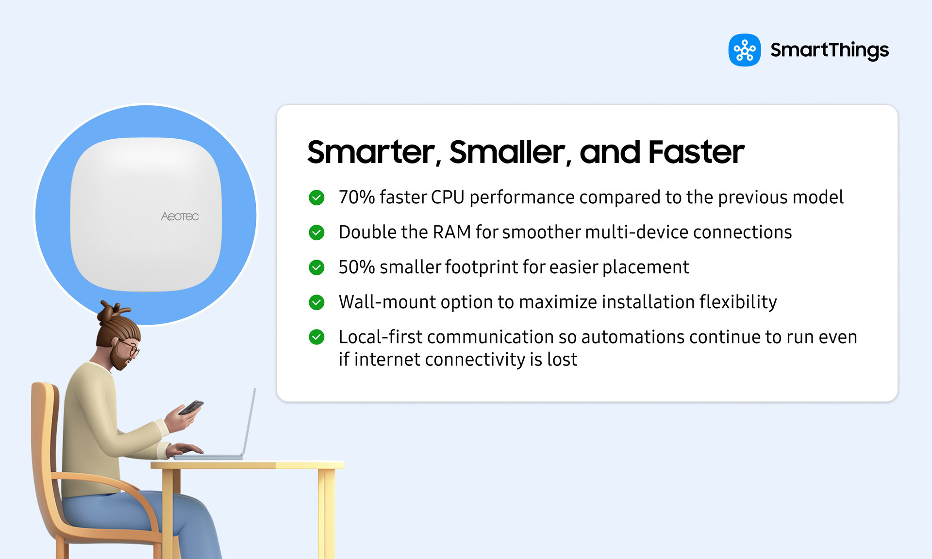 Hub doméstico inteligente Aeotec 2
