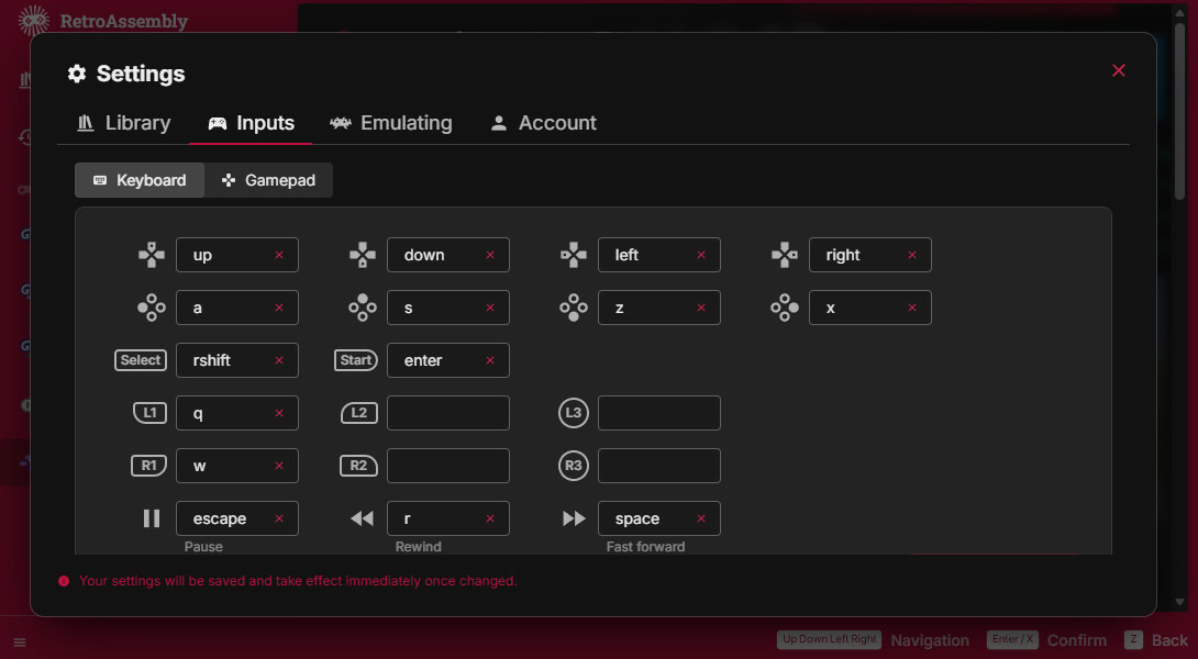 Configurações de montagem retro