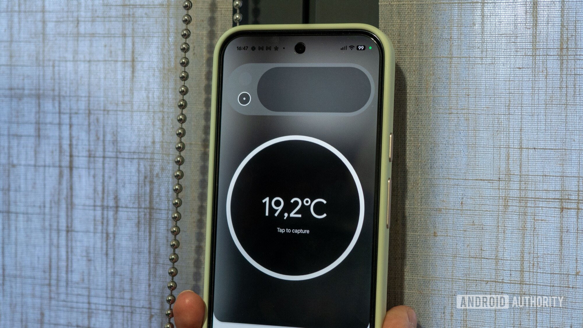 termômetro google pixel 10 pro verificando a janela de temperatura 2