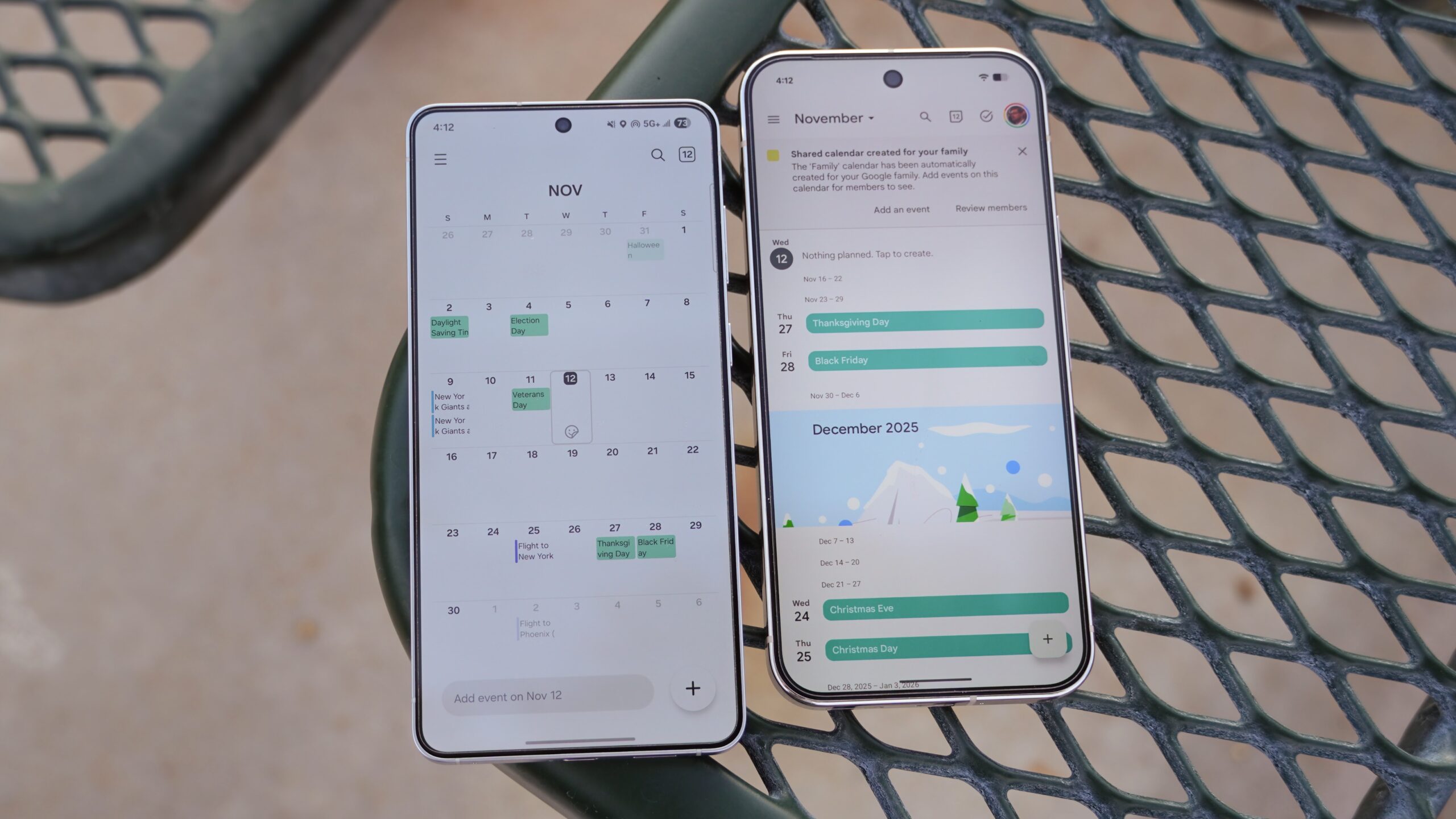 Aplicativos de calendário M3E vs OneUI8 1 Aplicativos de calendário M3E vs OneUI8 1