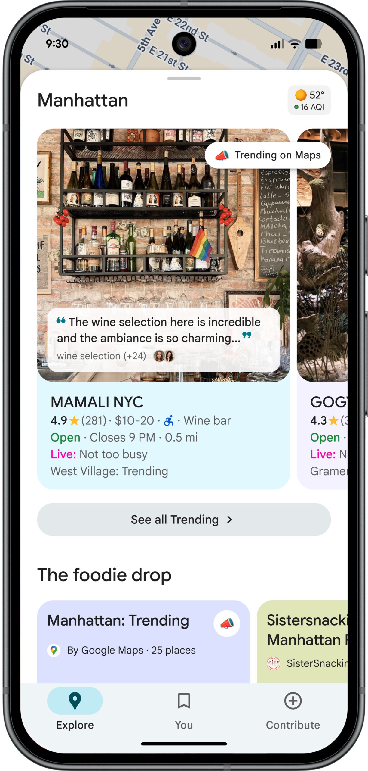 A guia Explorar do Google Maps ganha seção de tendências A guia Explorar do Google Maps ganha seção de tendências