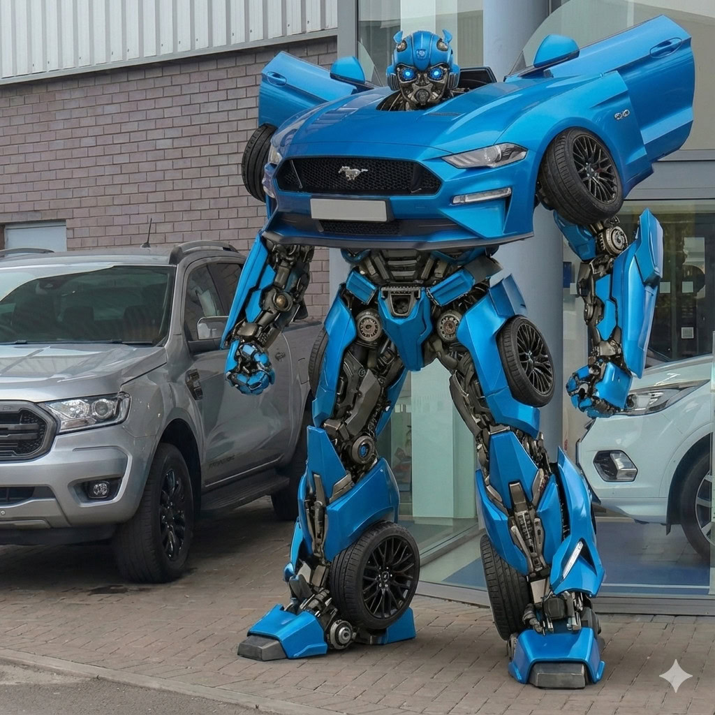 Ford Mustang 2019 como um Transformer 1x1