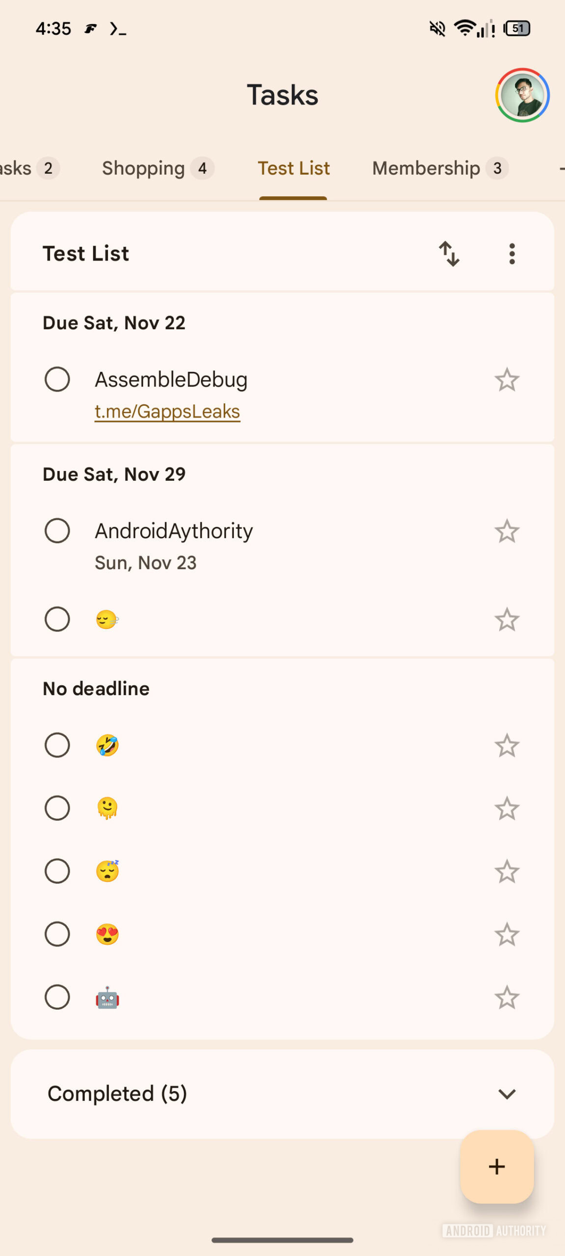 Google Tasks classifica por prazo 2 AssembleDebug