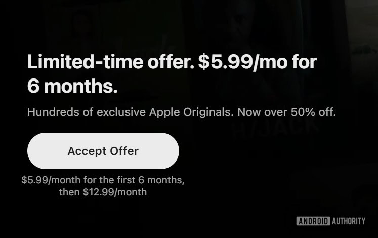 atcbfdeal Promoção da Black Friday de 2025 da Apple TV.