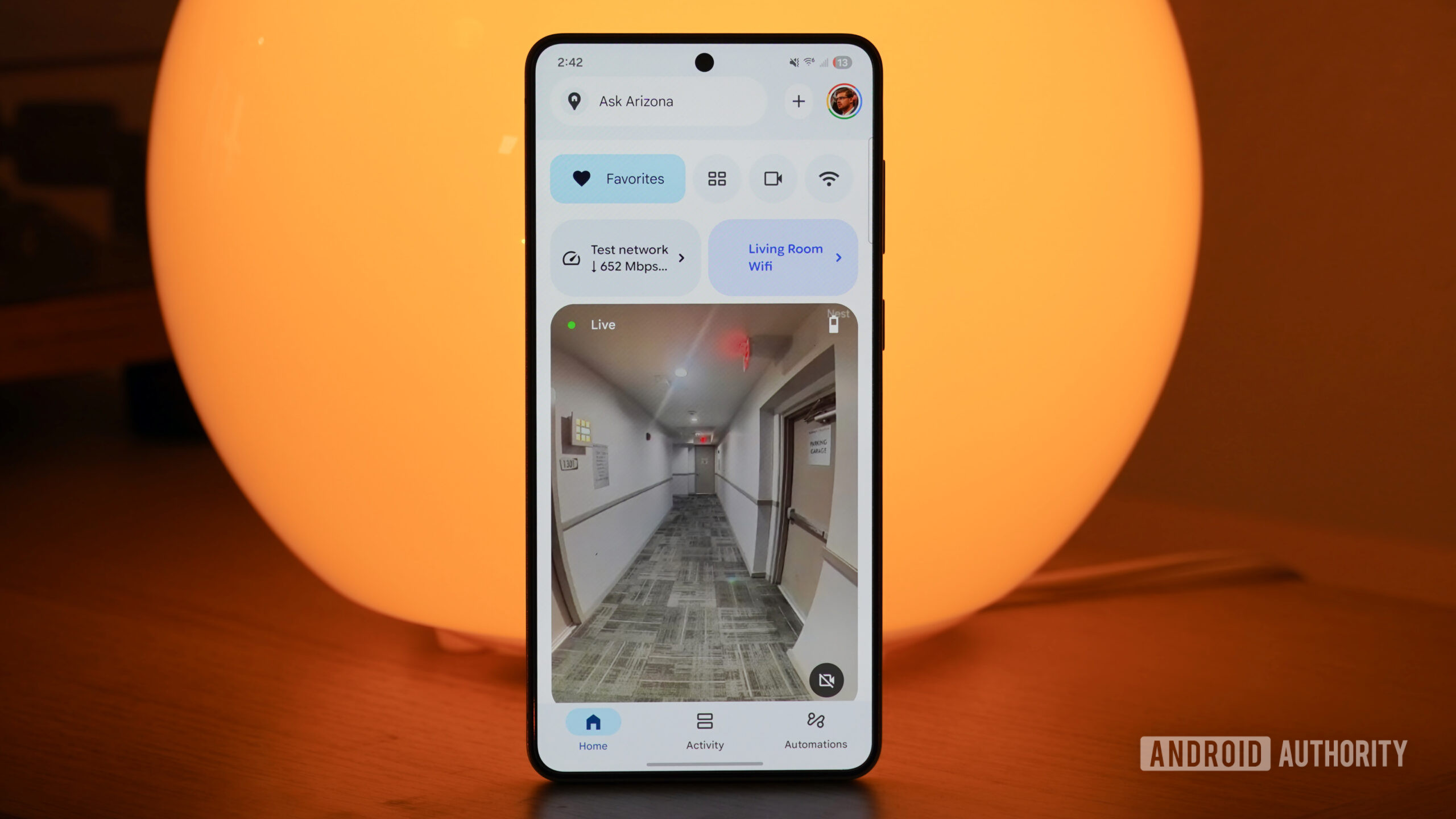 A nova visualização do app Google Home com Google Home Premium