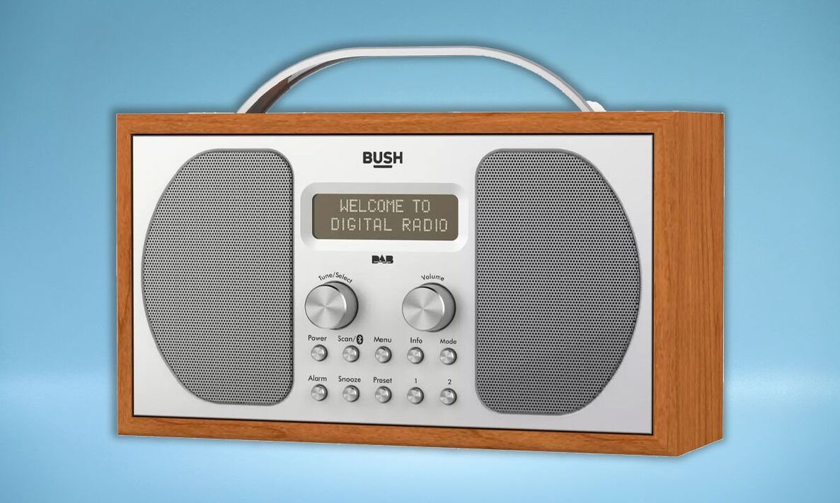 Rádio de madeira Bush DAB Bluetooth Rádio de madeira Bush DAB Bluetooth