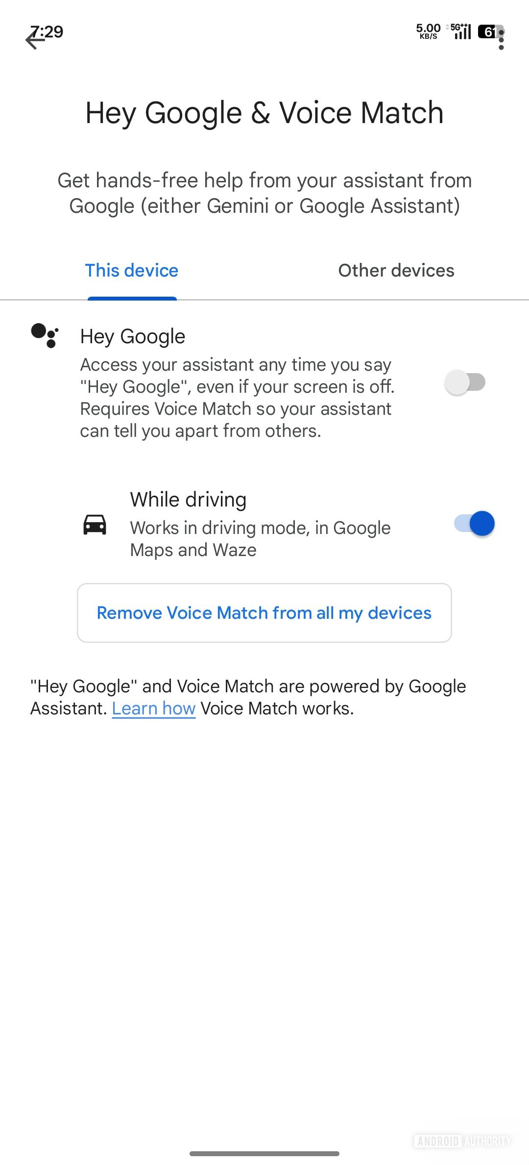 Olá, Google e Voice Match com tecnologia do Google Assistant (1)