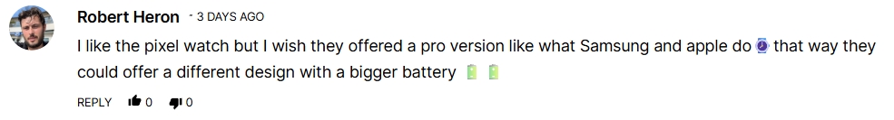 Comentários do leitor sobre a linguagem de design do Pixel Watch (3)