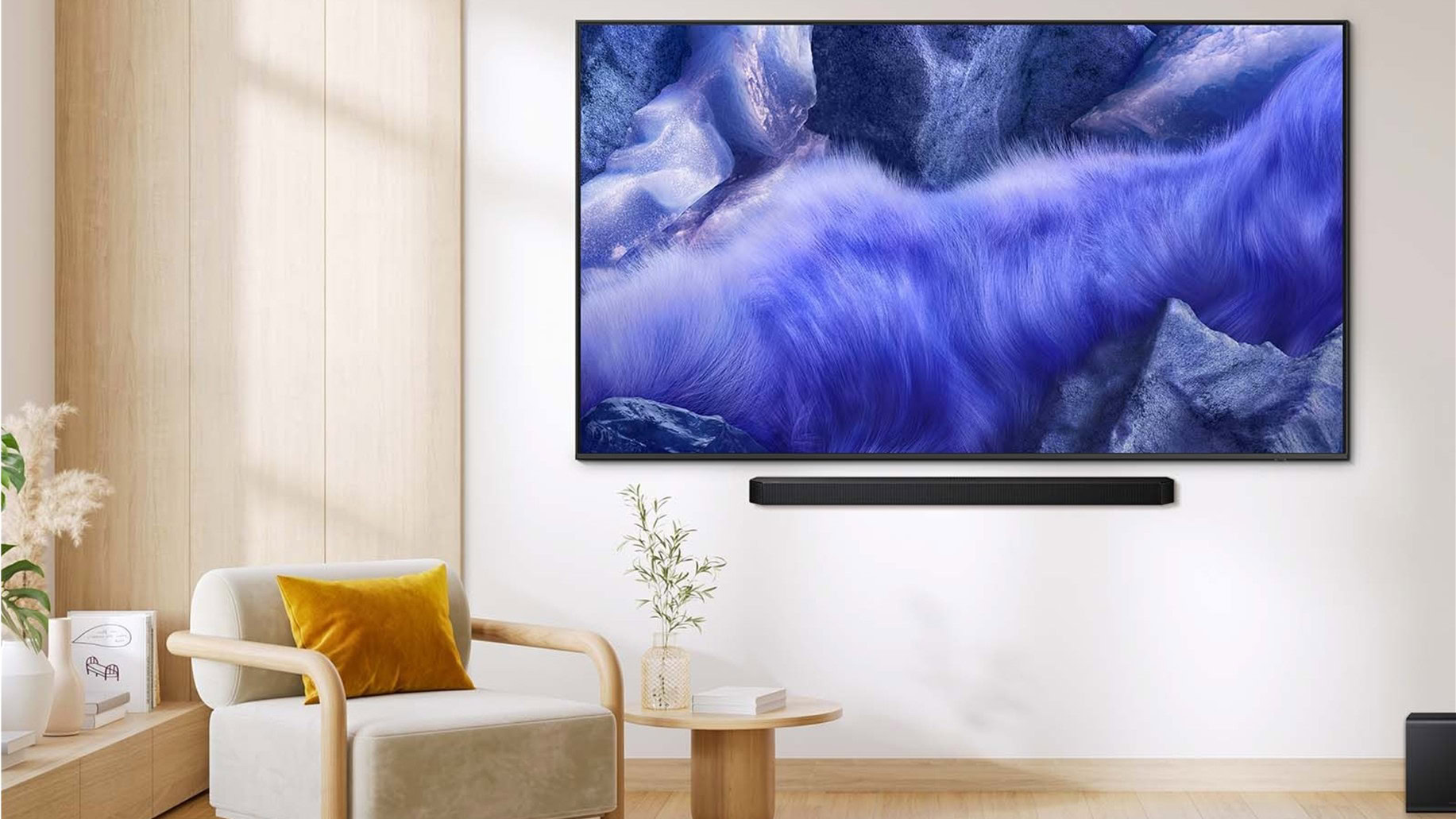 Samsung 85 polegadas classe QLED QEF1A 4K Vision AI Smart TV imagem de imprensa