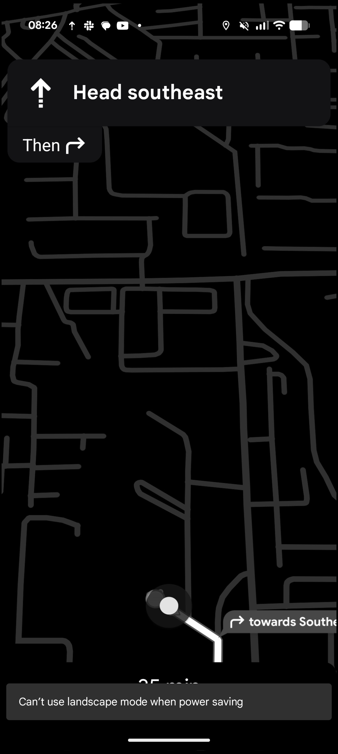 Modo de economia de energia 2 do Google Maps