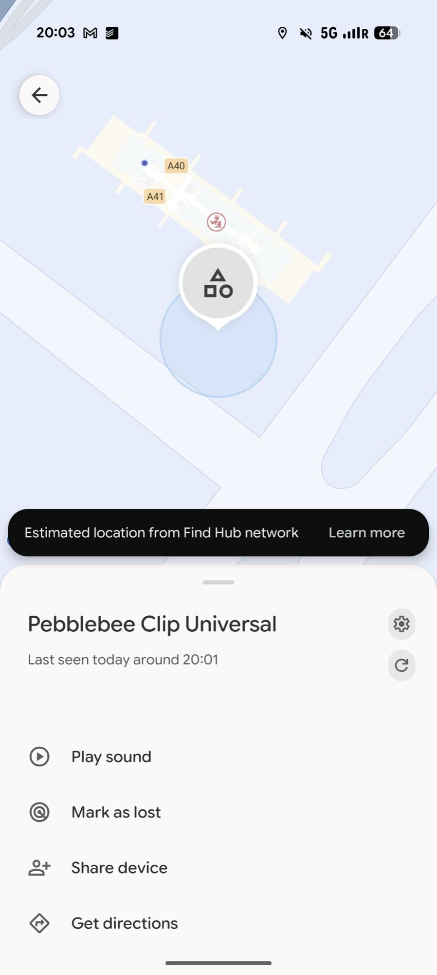 google find hub tracker bagagem esquecida clipe pebblebee universal 1