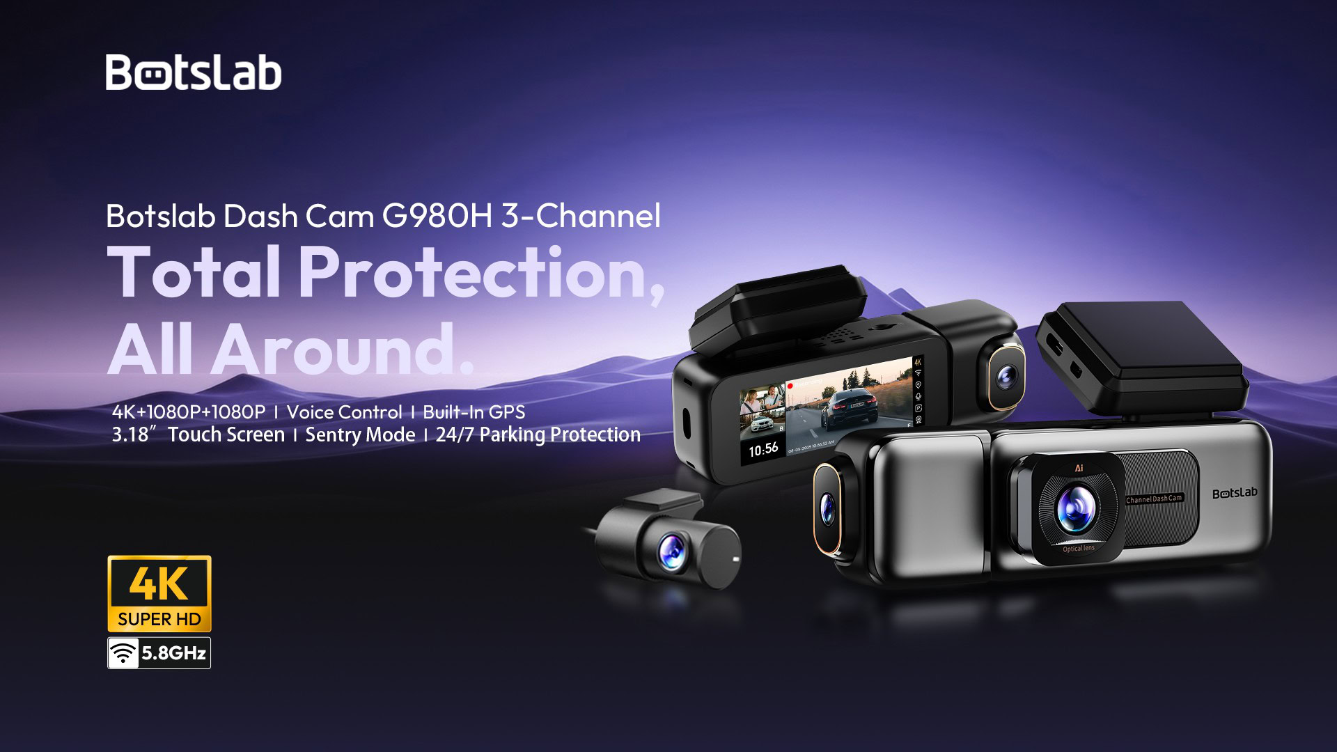 botslab G980H 3 canais botslab G980H 3 canais