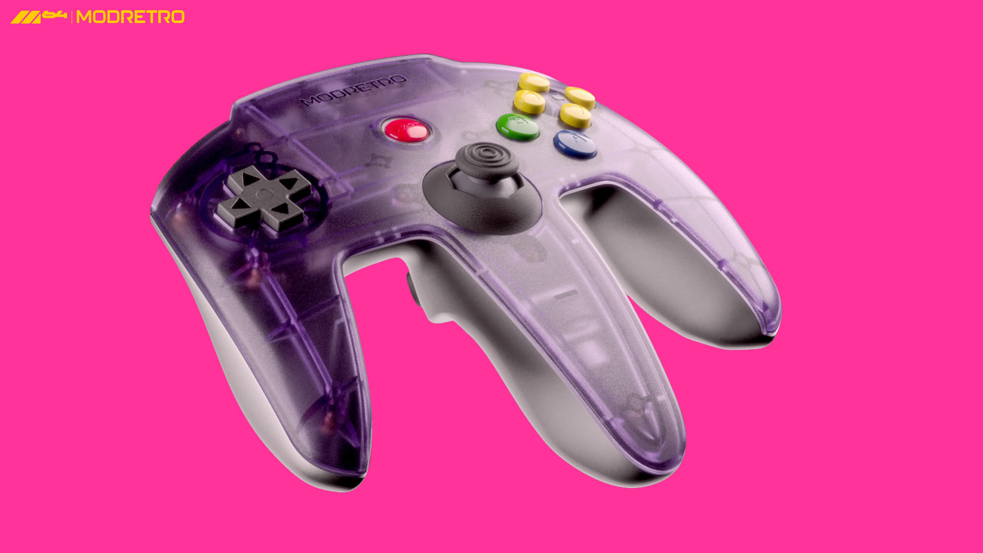 ModRetro M64Controller Ângulo roxo ModRetro M64Controller Ângulo roxo