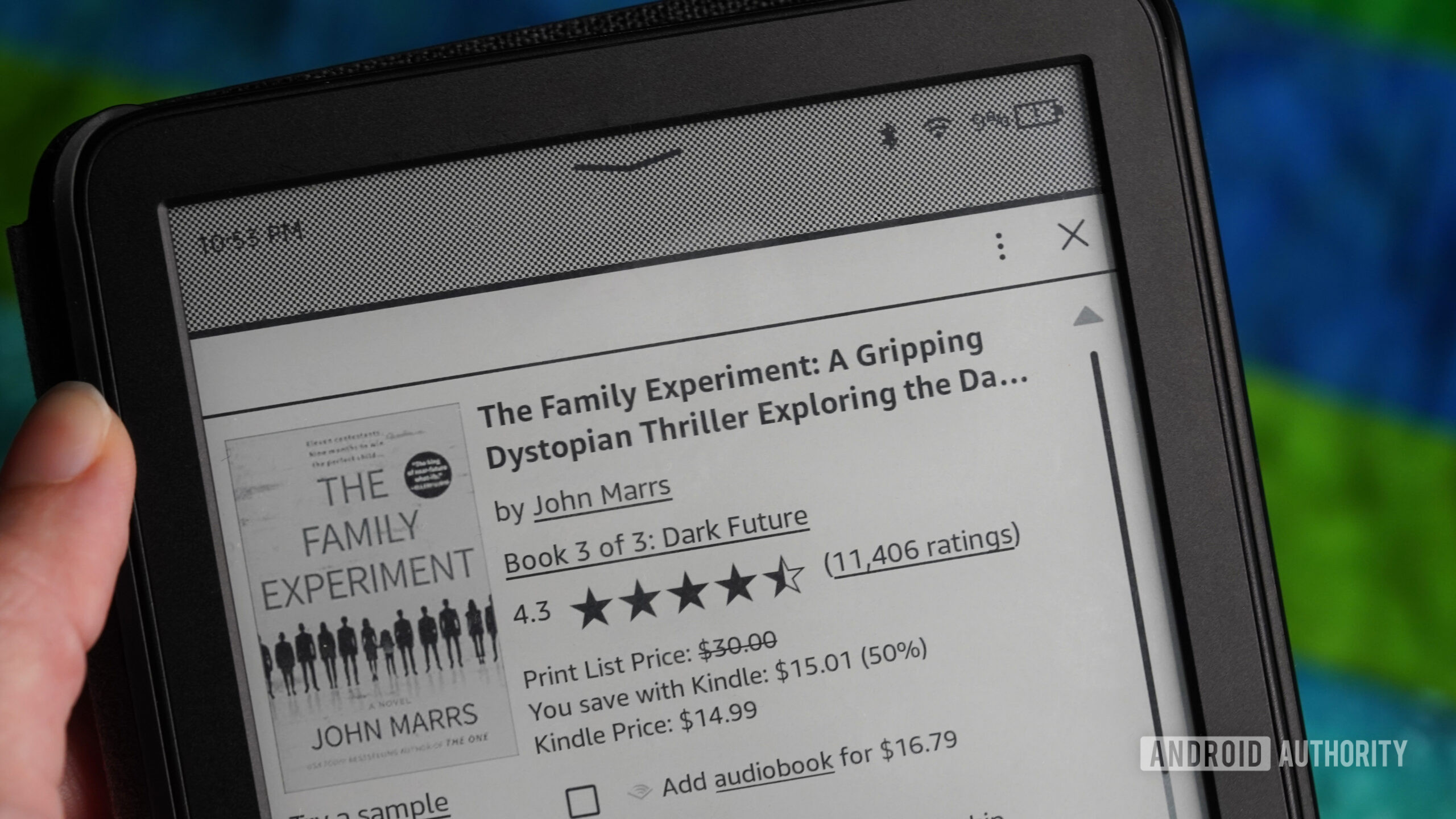 Resultados do título SEO do Kindle O título de um e-book inclui palavras-chave excessivas.