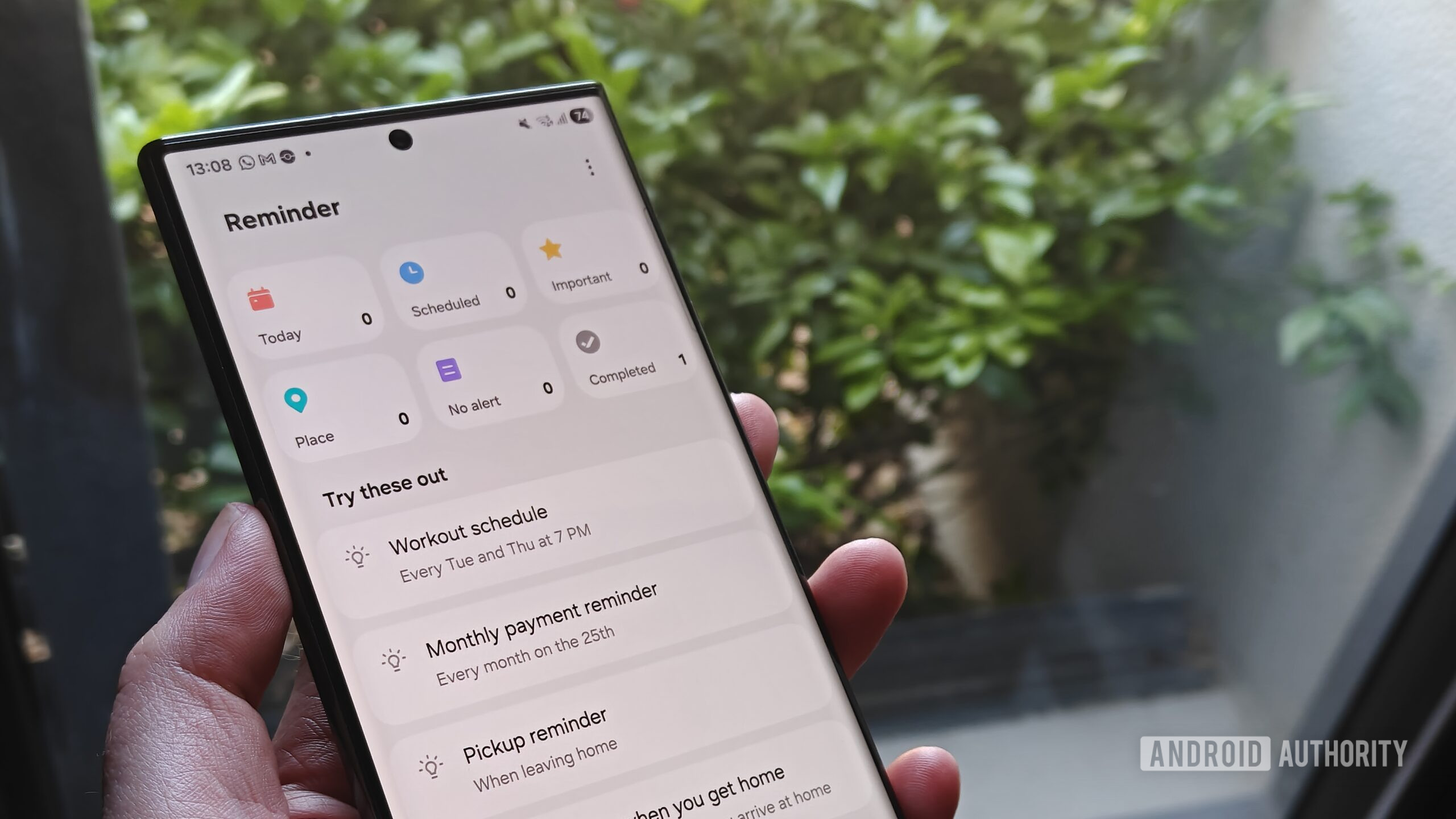 aplicativo de lembrete Samsung em um Galaxy S23 Ultra aplicativo de lembrete Samsung em um Galaxy S23 Ultra