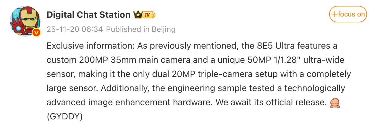 Vazamento de câmera ultra vivo x300