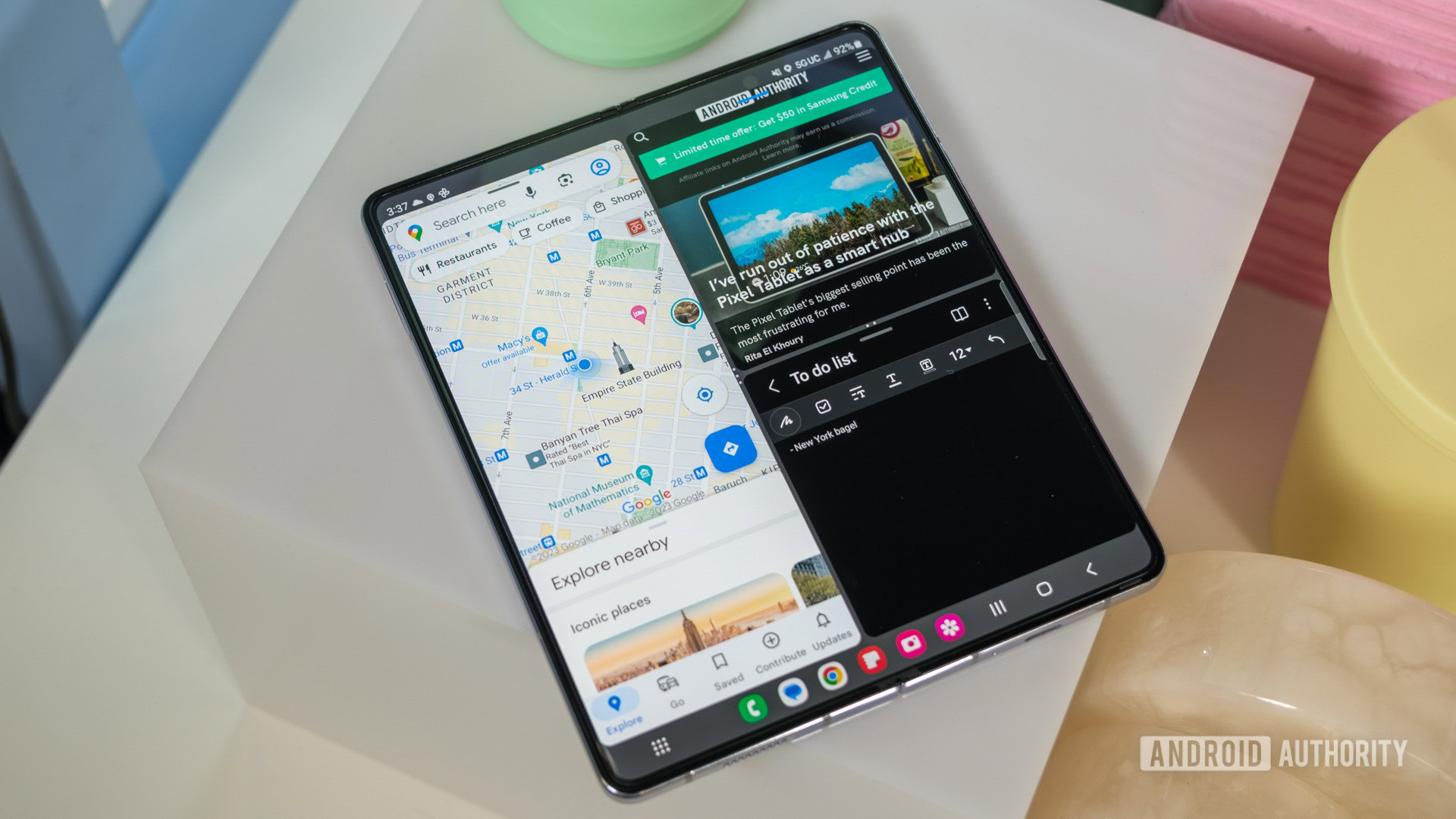 Samsung Galaxy Z Fold 5 multitarefa