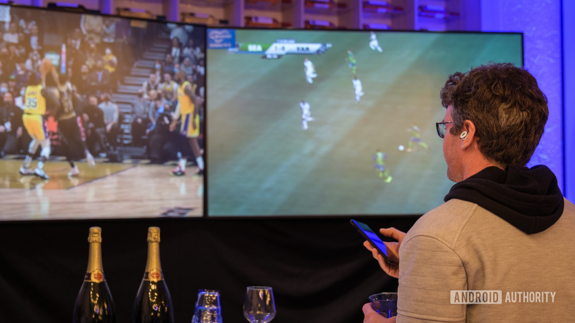 Barra esportiva Bluetooth Auracast