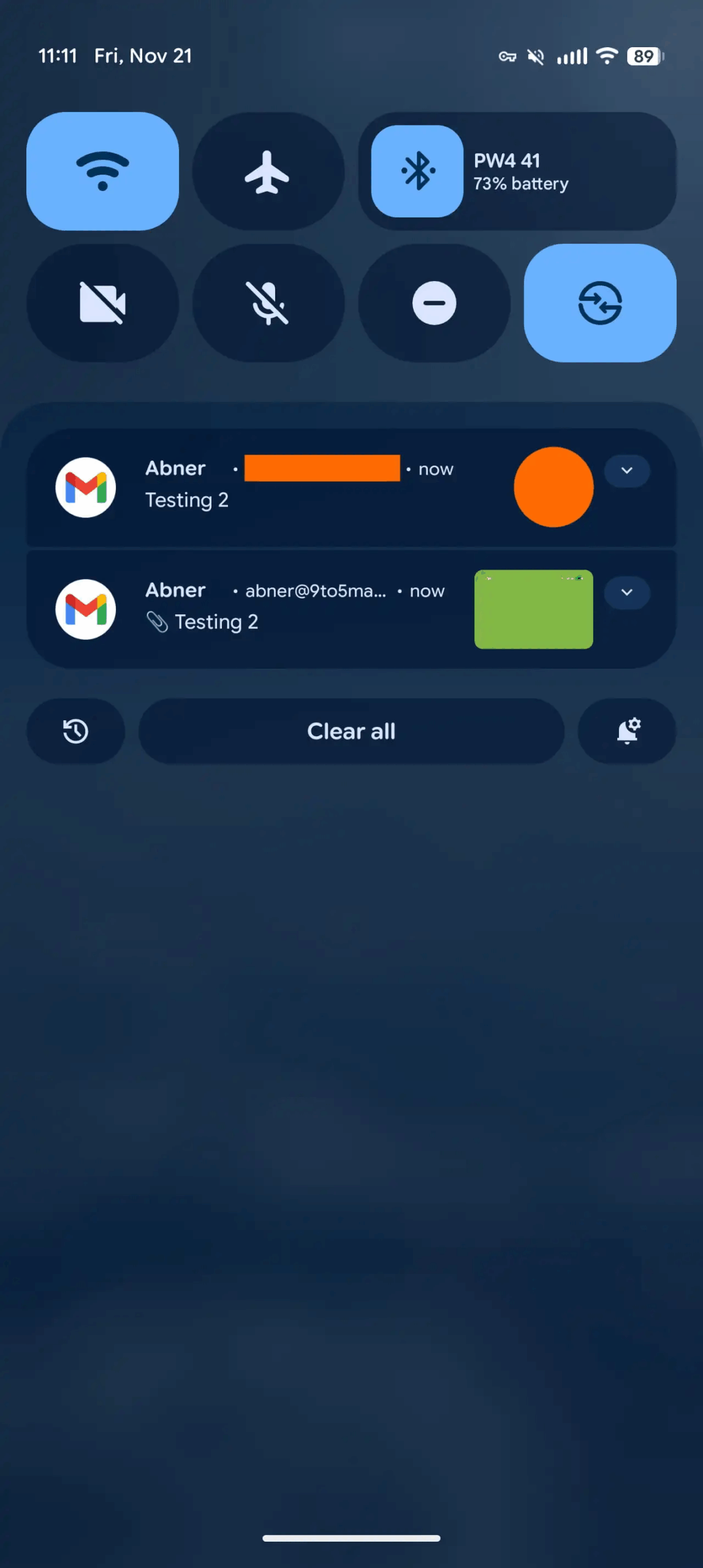 Fotos de notificação do Gmail 1