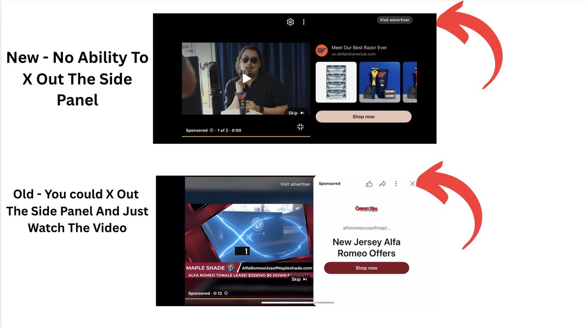 Anúncio do painel de comunicação do YouTube Anúncio do painel de comunicação do YouTube