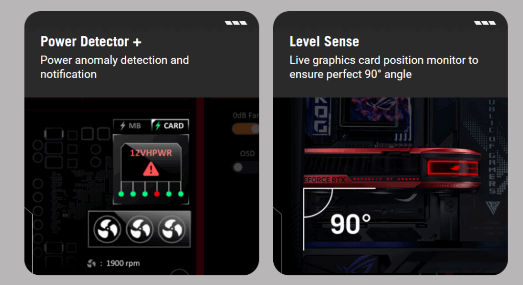 Esta GPU é tão grande que vem com um detector de afundamento para proteger sua mobo