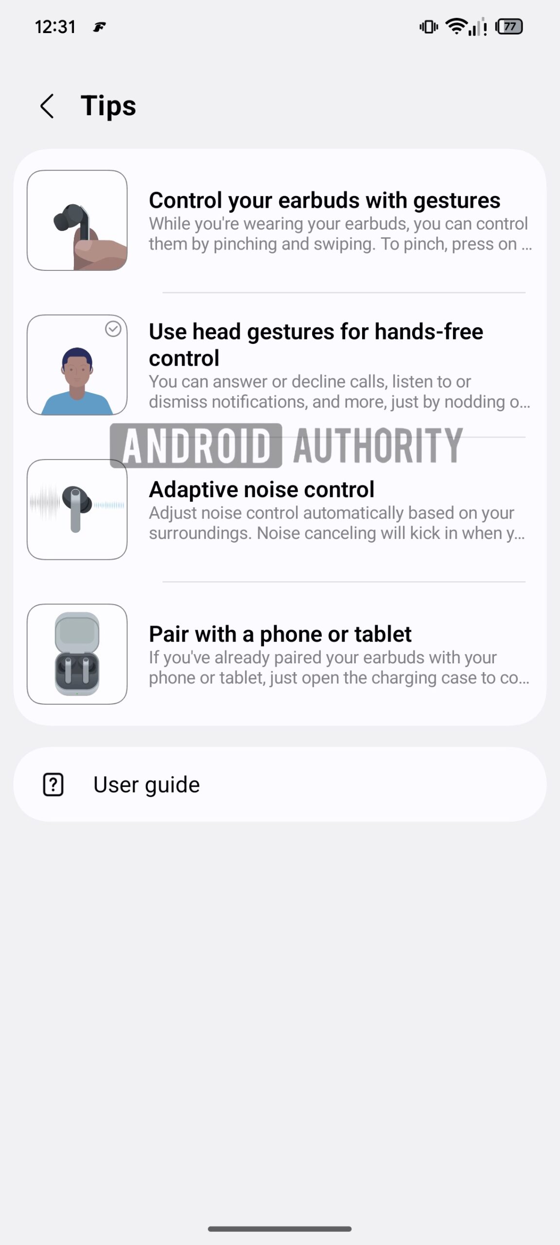 Gestos de cabeça do Galaxy Buds 4 Pro 2