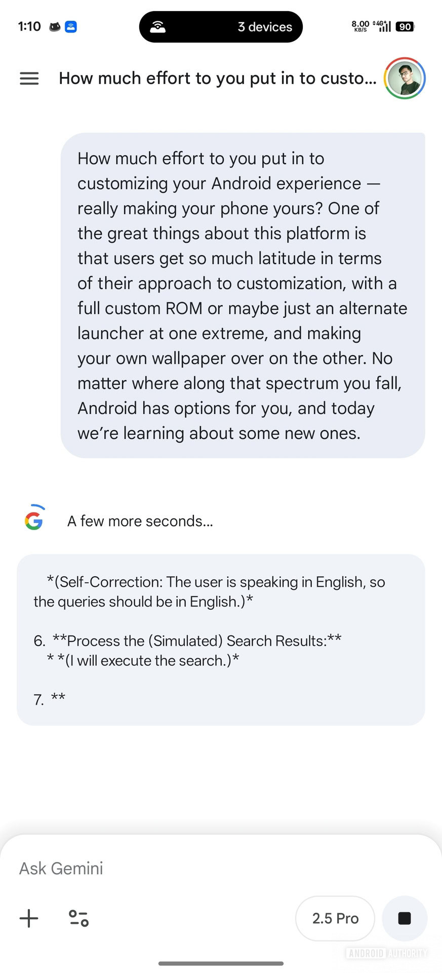 Botões de expandir e recolher Gemini (2)