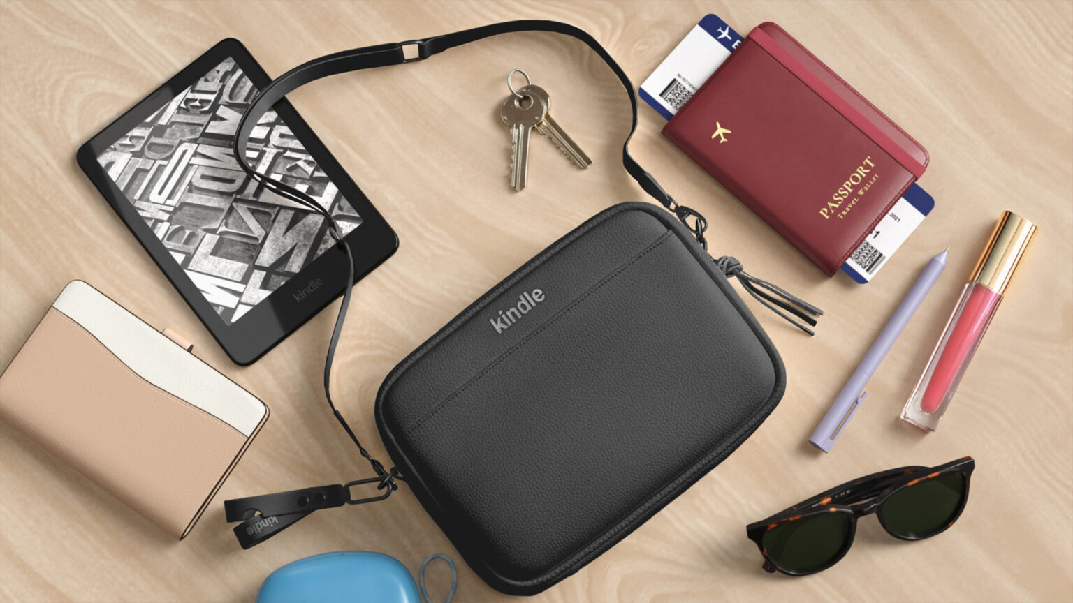 Mantenha seu Kindle seguro e portátil com este novo crossbody dedicado