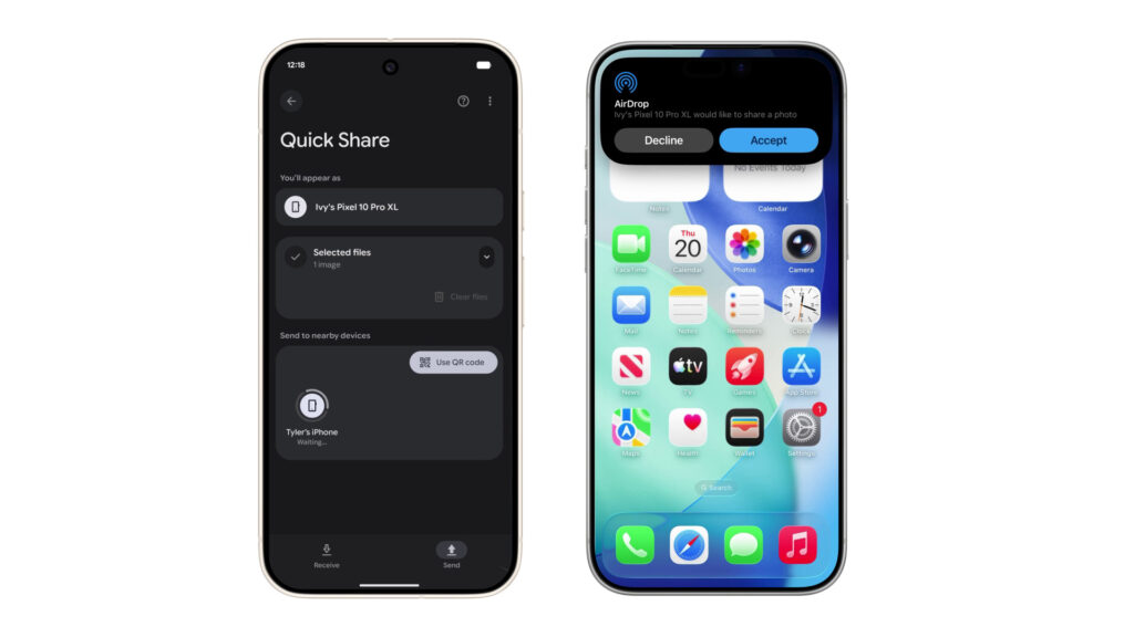 O Google tornou o Quick Share compatível com AirDrop sem a ajuda da Apple