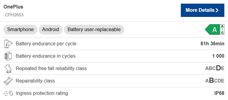 Ciclos de carregamento de bateria com etiqueta OnePlus 13 da UE Ciclos de carregamento de bateria com etiqueta OnePlus 13 da UE